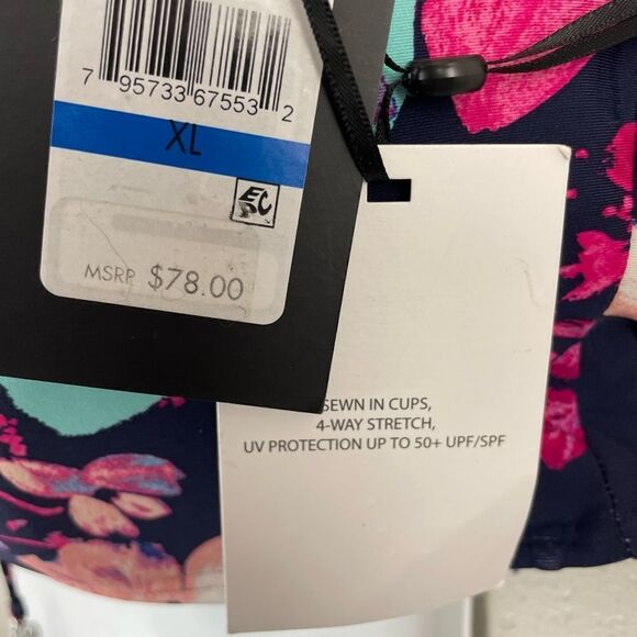 NWT DKNY Bikini Top Size XL - Picture 3 of 3